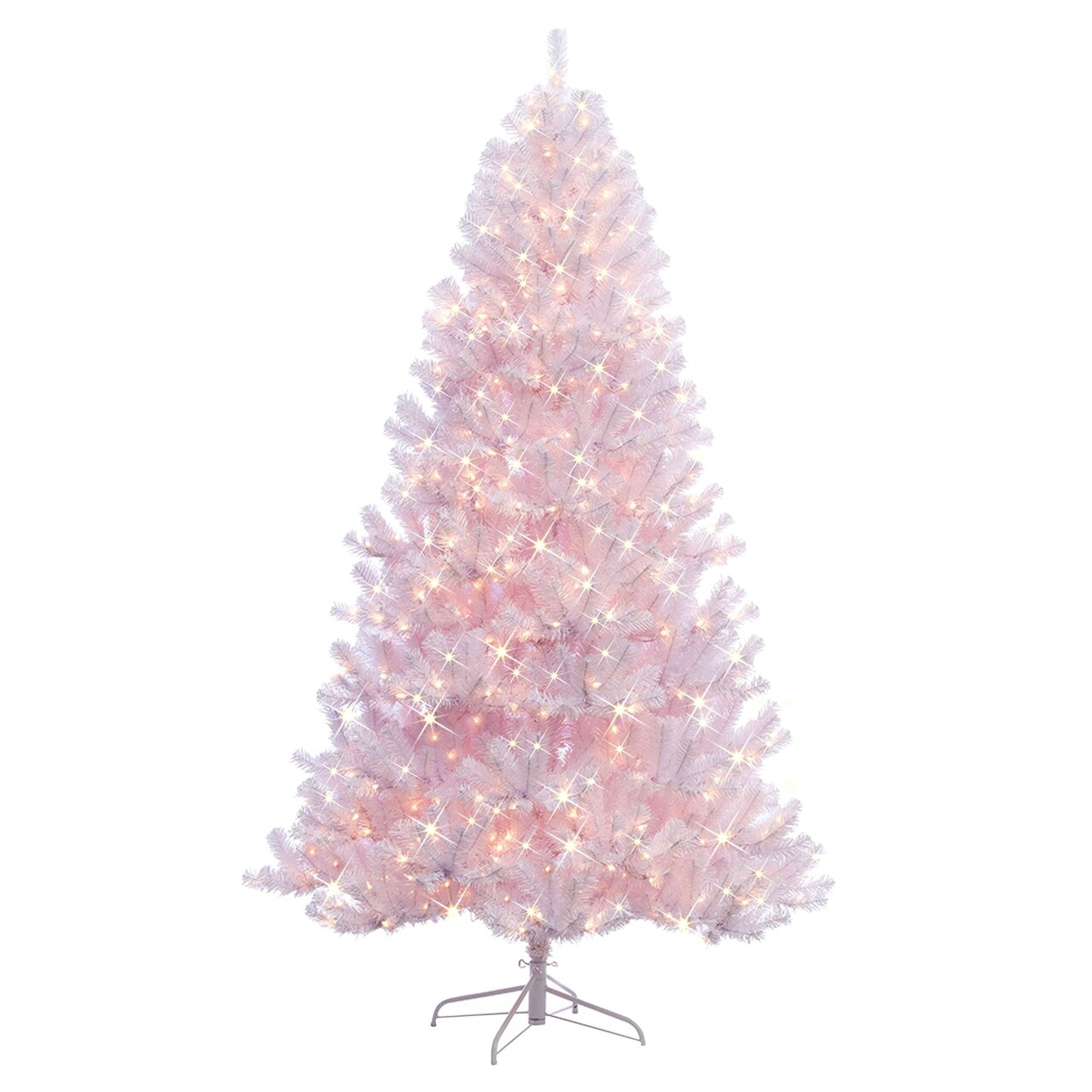 CC Christmas Decor Pre-Lit Pink Northern Fir Artificial Christmas Tree - 6.5' - Clear Lights